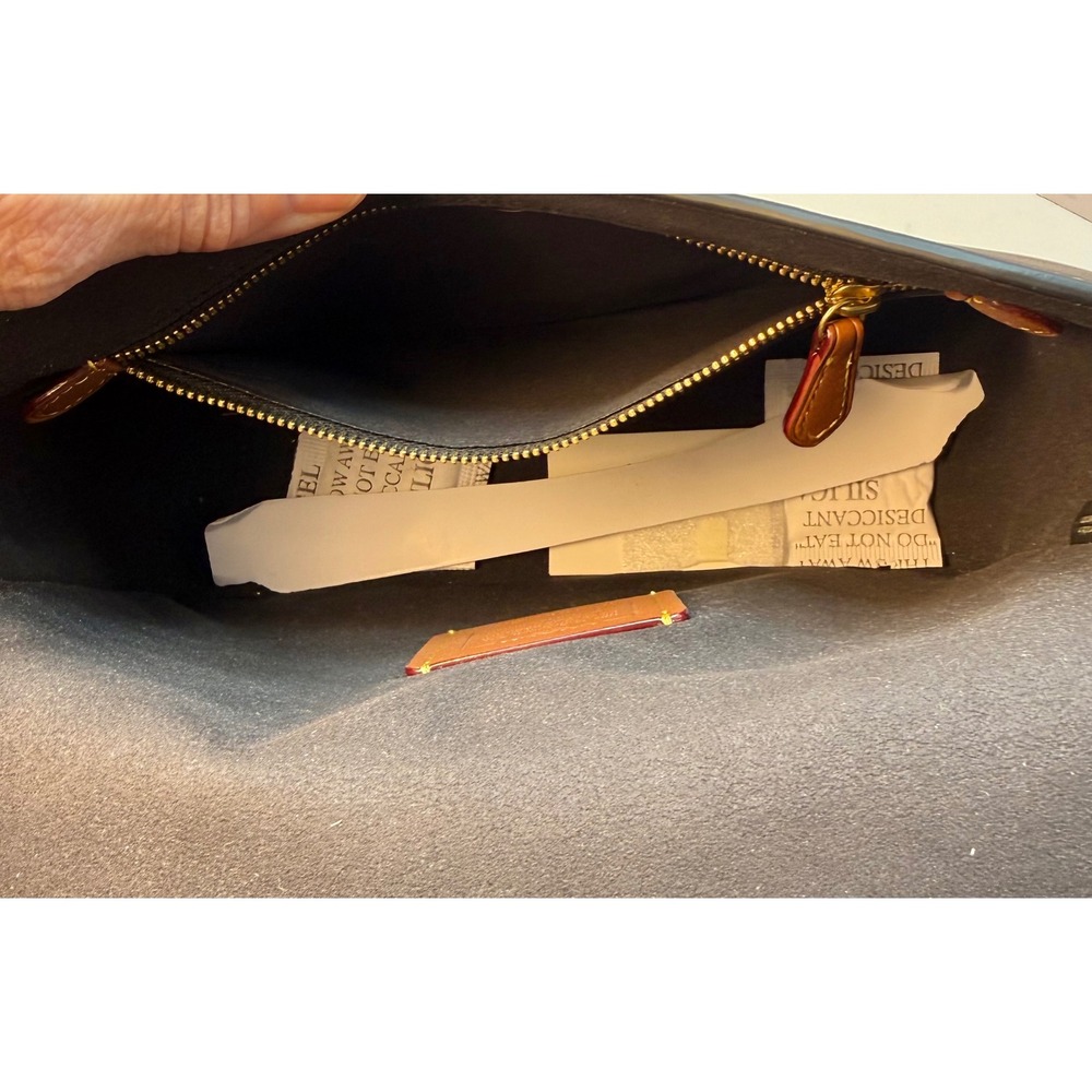 Coach Black Shoulder Bag with Gold Accents - Picture 9 of 15